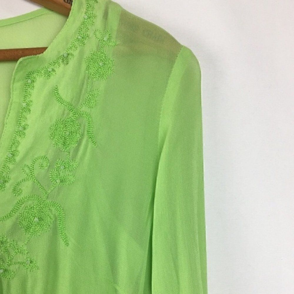 A.M.I. Neon Embellished Tunic Top - Picture 4 of 8